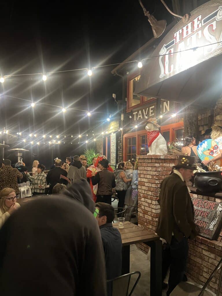 Private party on the patio at The Cats Los Gatos